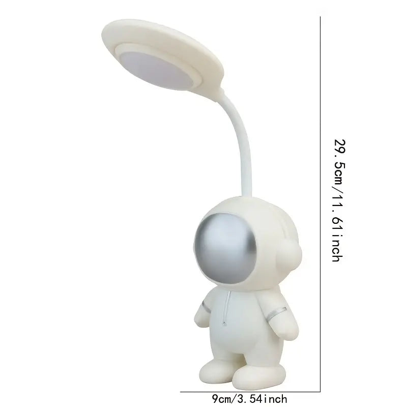 Astronaut Shaped Rechargeable Desk Lamp with Pen Holder