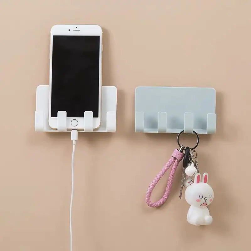 Creative Wall-Mounted Adhesive Hooks for Charging