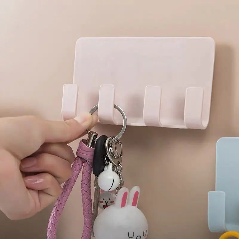 Creative Wall-Mounted Adhesive Hooks for Charging