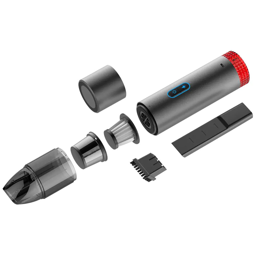 V6 Portable Wireless Car Vacuum Cleaner with Hand Lamp