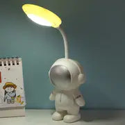 Astronaut Shaped Rechargeable Desk Lamp with Pen Holder